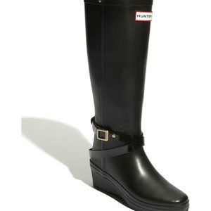 Hunter Adora Tall Wedge Boots EU 37